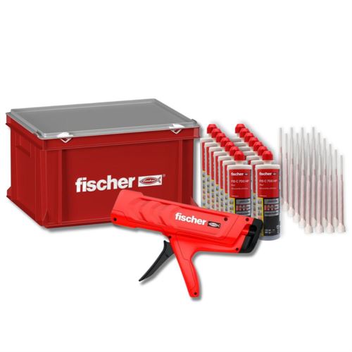 PROMOBOX 14 CARTUCCE FIS V PLUS 410C + PISTOLA ANCORANTE FISHER