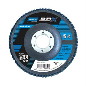 DISCO LAMELLARE BDX SUPPORTO FIBRA R842 D.115 P.80 NORTON