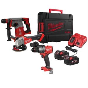 KIT M18 TRAPANO+TASSELLATORE+SMERIGLIATRICE MILWAUKEE 4933498580