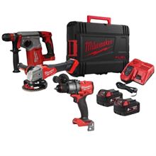 KIT M18 TRAPANO+TASSELLATORE+SMERIGLIATRICE MILWAUKEE 4933498580