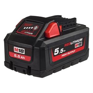 BATTERIA M18 HIGH OUTPUT 5,5Ah MILWAUKEE 4932464712