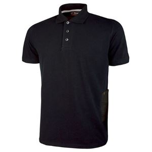 POLO GAP BLACK CARBON MANICA CORTA  TG. M UPOWER