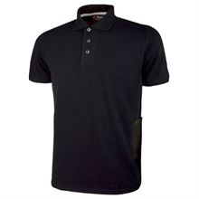 POLO GAP BLACK CARBON MANICA CORTA  TG. M UPOWER