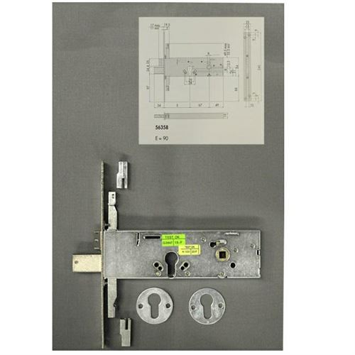 SERRATURA INF. TRIP.CIL EUROPEO ENTRATA MM.100 CISA 156358100