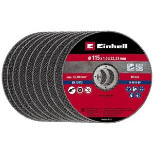 BOX 10 DISCHI PER METALLO 115X1,0mm EINHELL 49711525