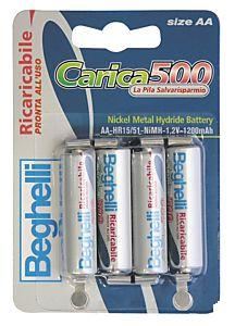 BATTERIA RICARICABILE STILO BEGHELLI 1200mA
