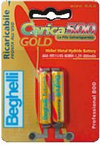BATTERIA RICARICABILE MINI STILO BEGHELLI 900mA GOLD